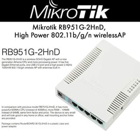 Mikrotik RB951G-2HND Router Wireless