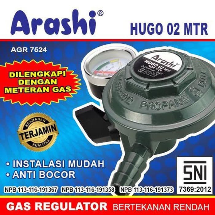 Arashi Regulator Gas Meter Hugo 02 MTR