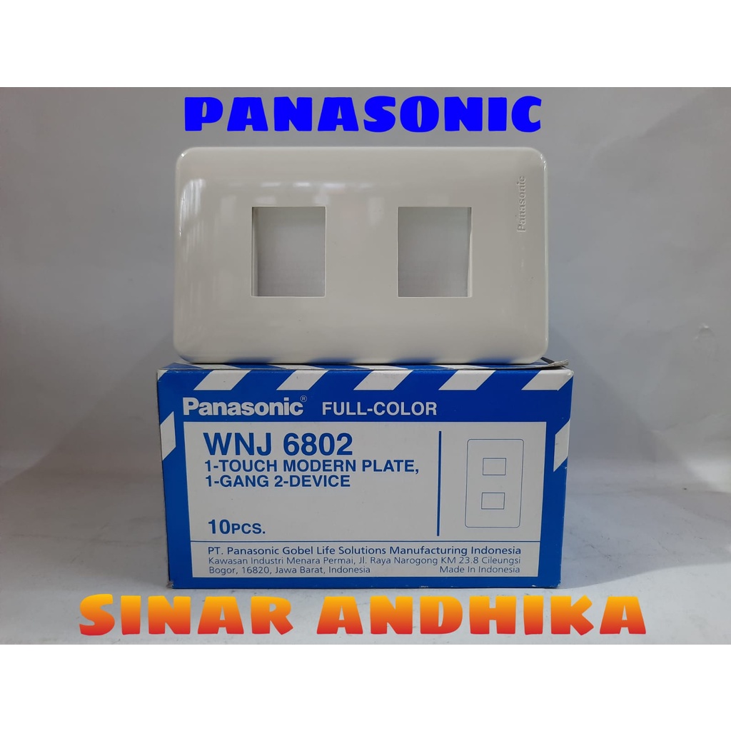 FRAME SAKLAR 1 GANG 2 DEVICE TYPE FC PANASONIC WNJ 6802