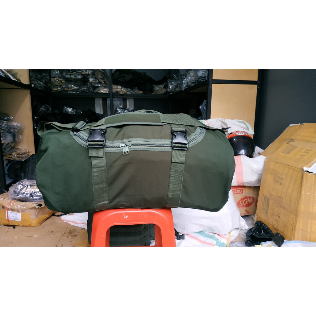 tas selempang TNI jumbo 60L/tas pendidikan TNI/tas kapsul pulsak/dufflebag jumbo/tas penyusak