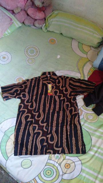 Couple Tunik Mona Sogan Parang Kode O Serut Batik Super Duper Keceh Buat Ngantor,seragaman,kondangan