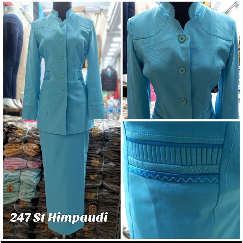 Blazer baju kerja kantor azkia seragam himpaudi seragam guru baju kantor