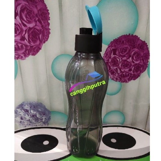 botol minum ecoman hitam 750 ml tupperware 1 pcs