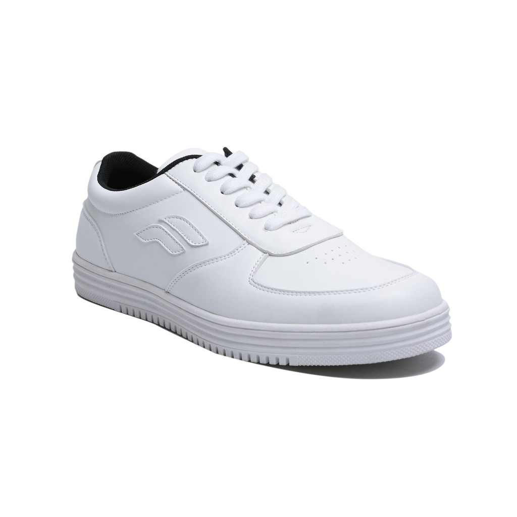 Wave White | Sepatu Pria Putih Polos Casual Sneakers Kasual Cowo Sport Ori Basic Lokal | FORIND FSTP