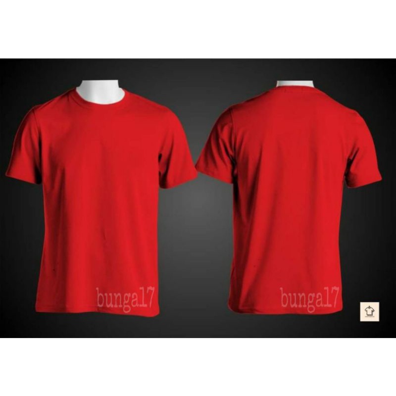 Kaos Polos Atasan Pria Wanita Oblong Pendek || Bahan Asli Combed 30s