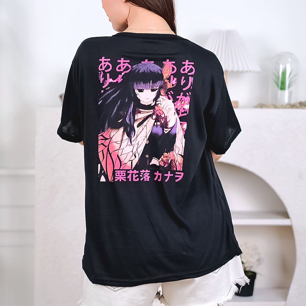 FC - Kaos Oversize Kanao Tsuyuri Kimetsu T-shirt ( LD:110  ,,  PJ:65 )