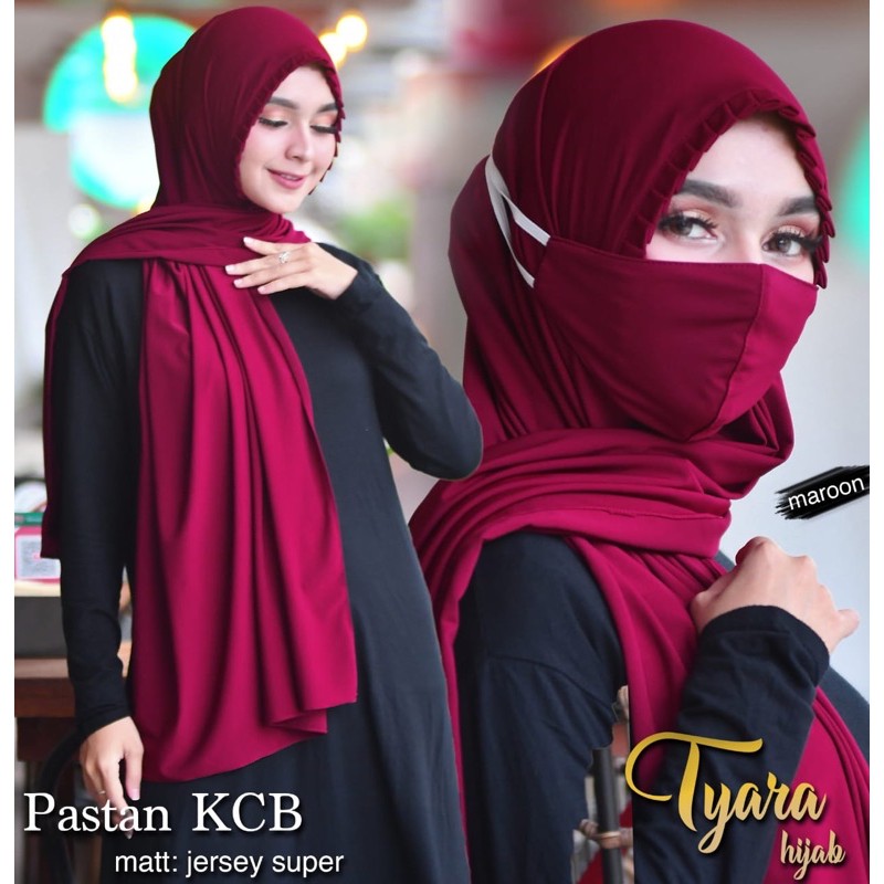 ORI BRAND TYARA PASHMINA INSTAN KCB RIMPIT BAHAN JERSEY-6