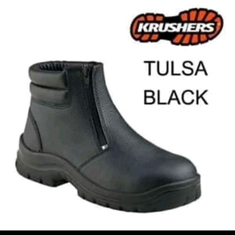 SEPATU SAFETY KRUSHERS TULSA BLACK/SEPATU SAFETY SHOES KRUSHERS