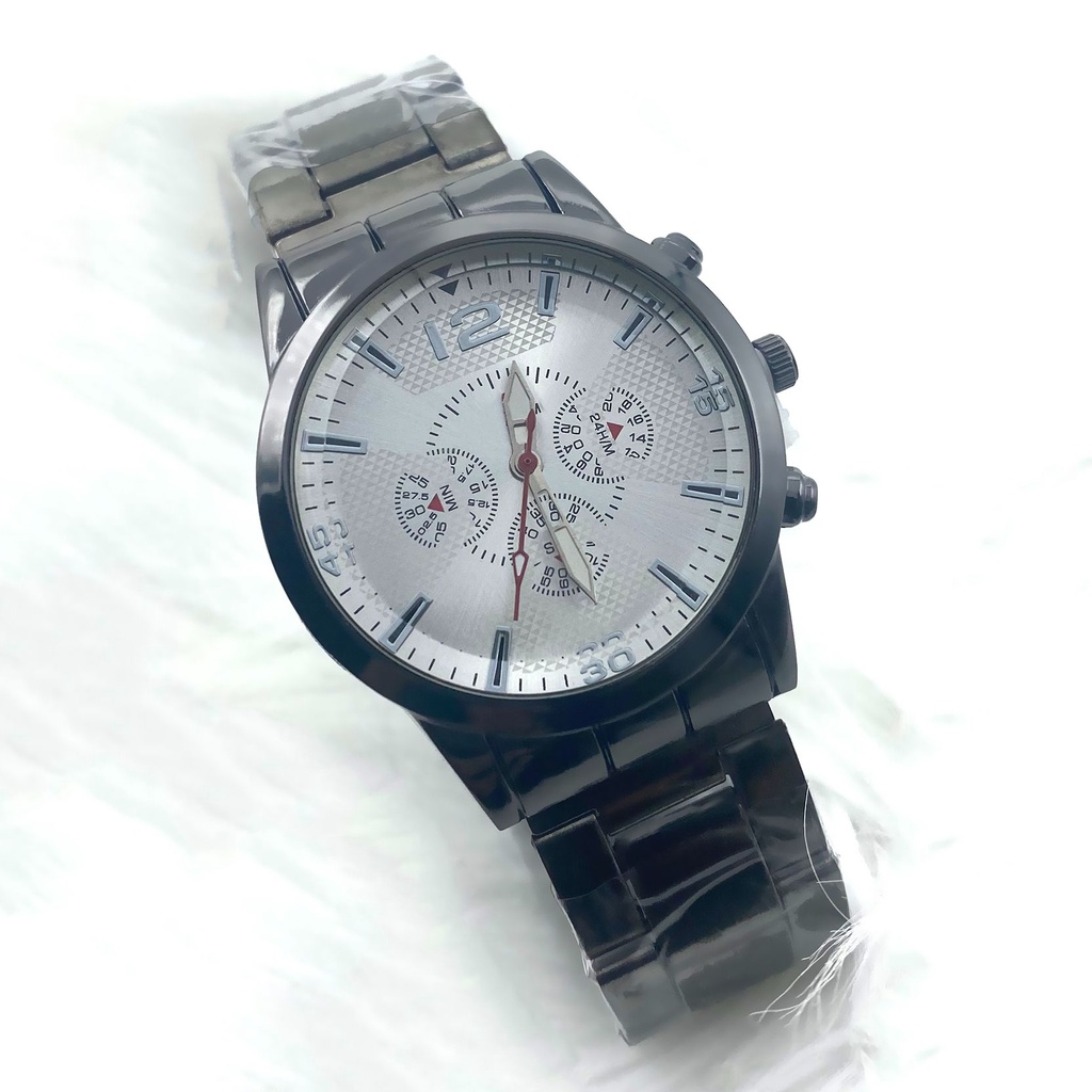 JAM TANGAN  Stainless Steel  SWS#02 WANITA BULAT RANTAI