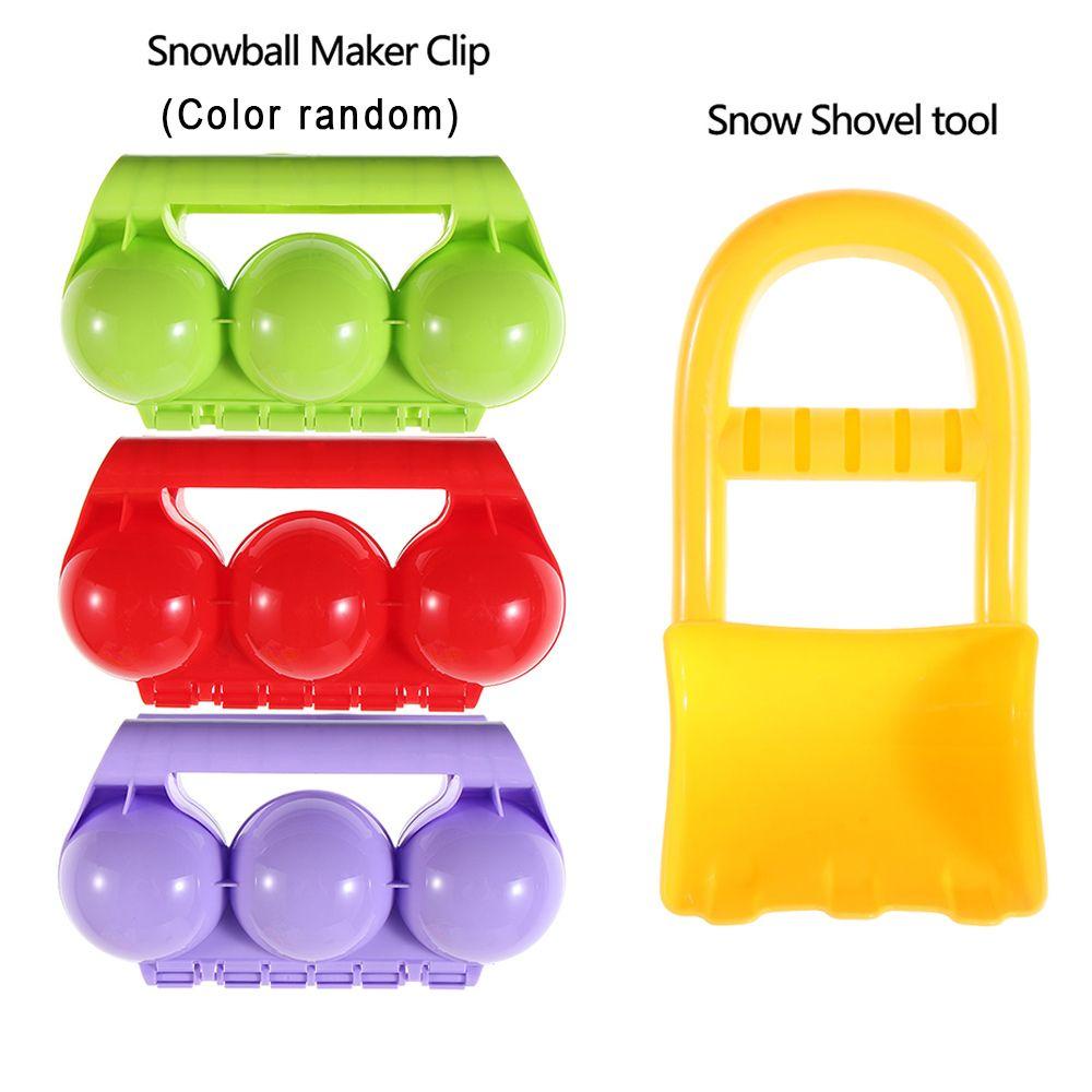 Solighter Snowball Maker Clip Bola Bulat Lucu Snow Ball Alat Penjepit Plastik