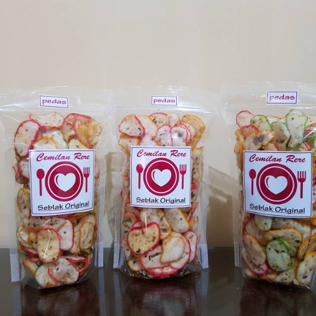 

Cemilan Rere Seblak kering original (Pedas)