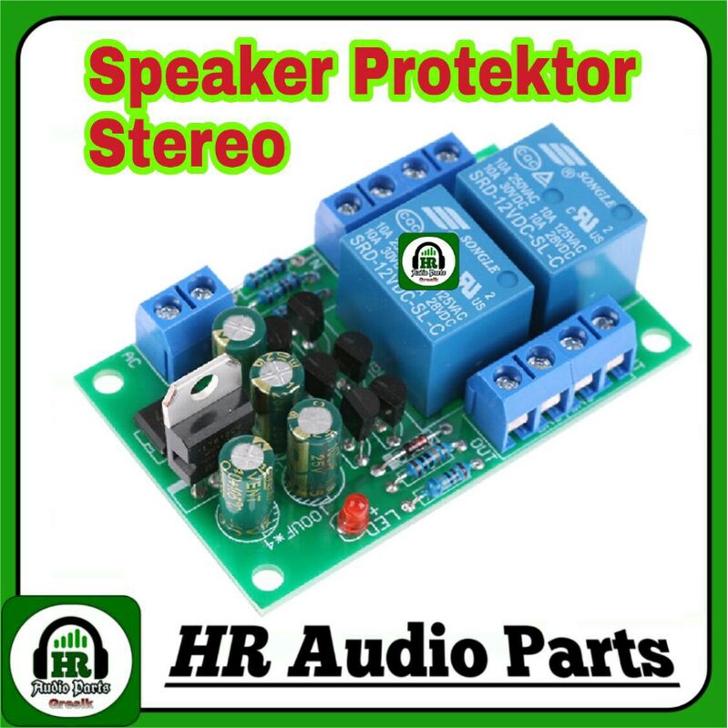 Kit Speaker Protektor Stereo 2 Channel AC / DC 12V - 16V Delay 3-5 Detik