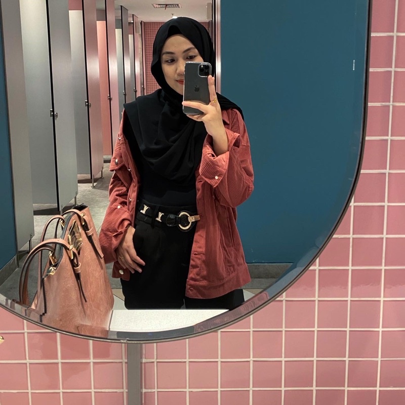 PRELOVED jaket bahan corduroy tebal, mirip brand Zara