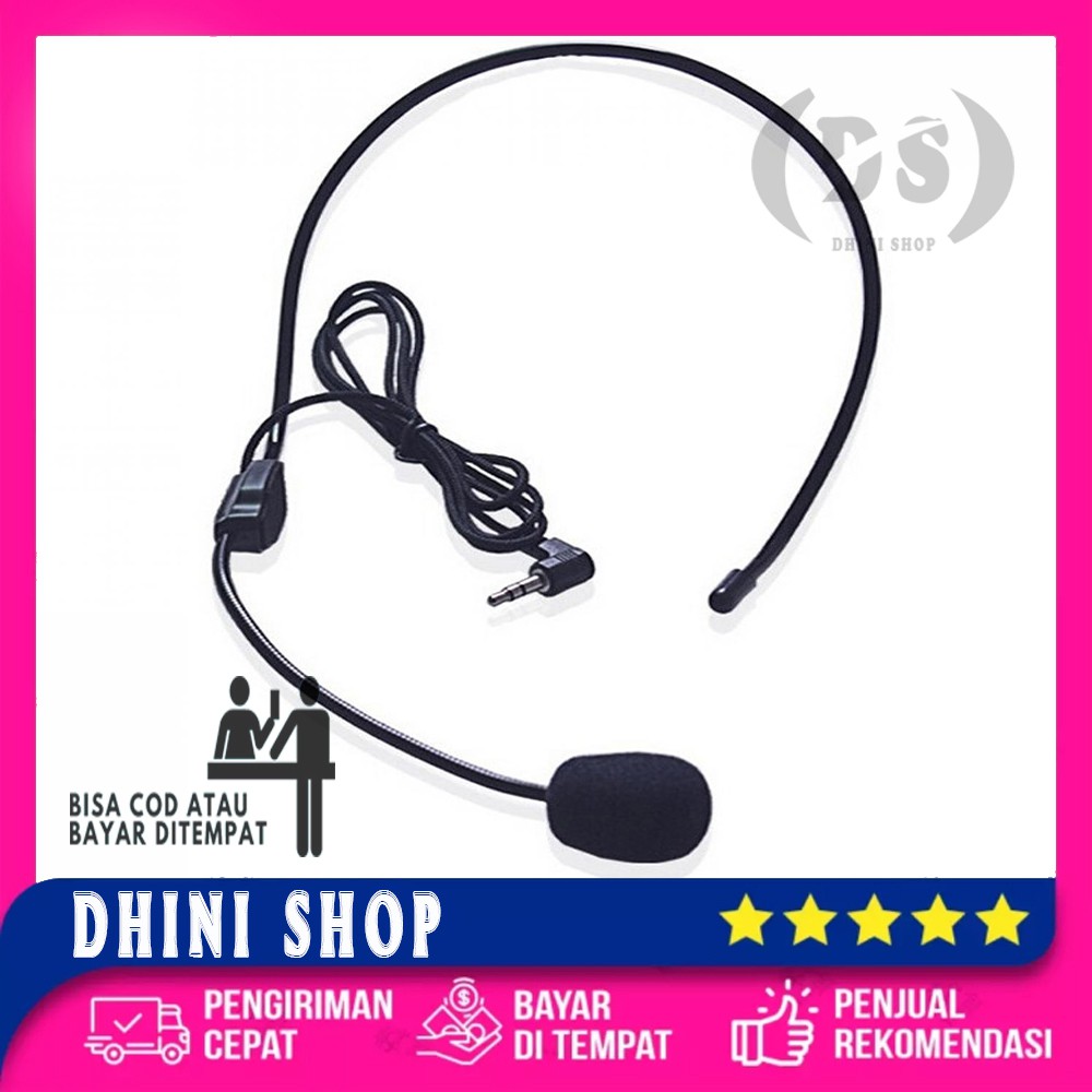 Mic Bando / Microphone Kabel Headset Microphone / Headset Microphone Call Cente (FREE SPILLITER)