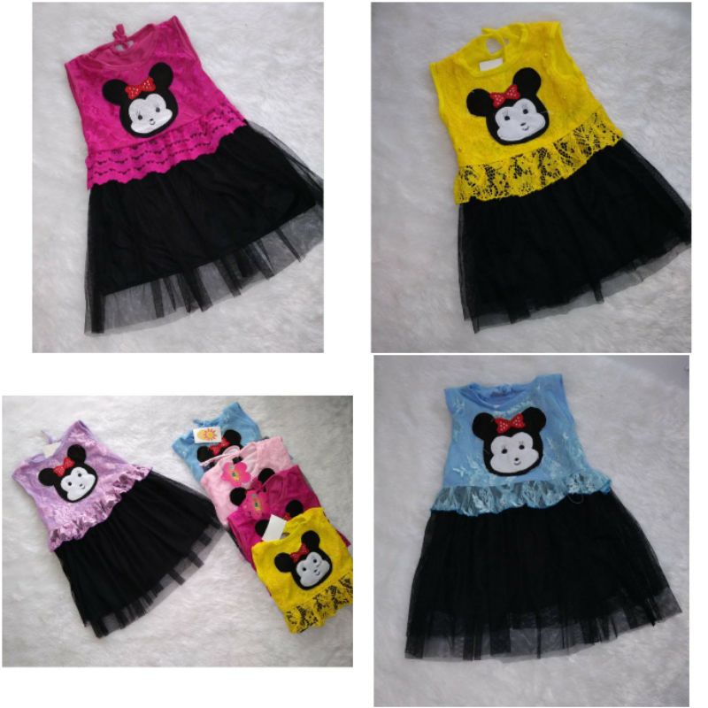 Baju pakaian dres anak perempuan brokat tutu biggest