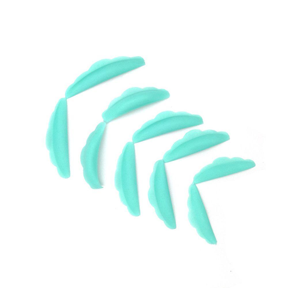 Preva 5pasang Patch Eyelash Patch Hijau Mint Sunflower Edge Silicone Perming Pad