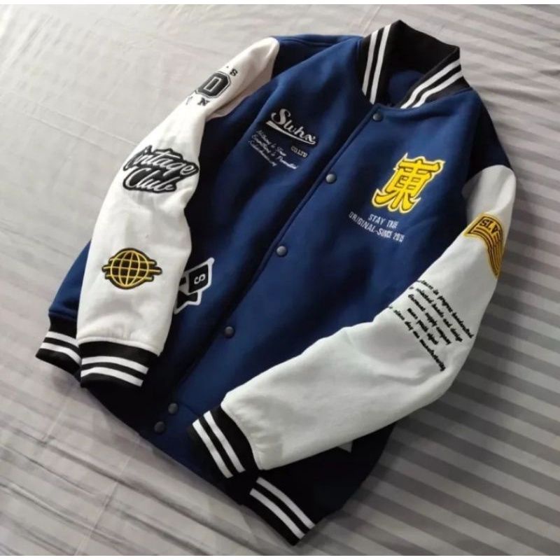 Jaket varsity bordir-jaket varsity