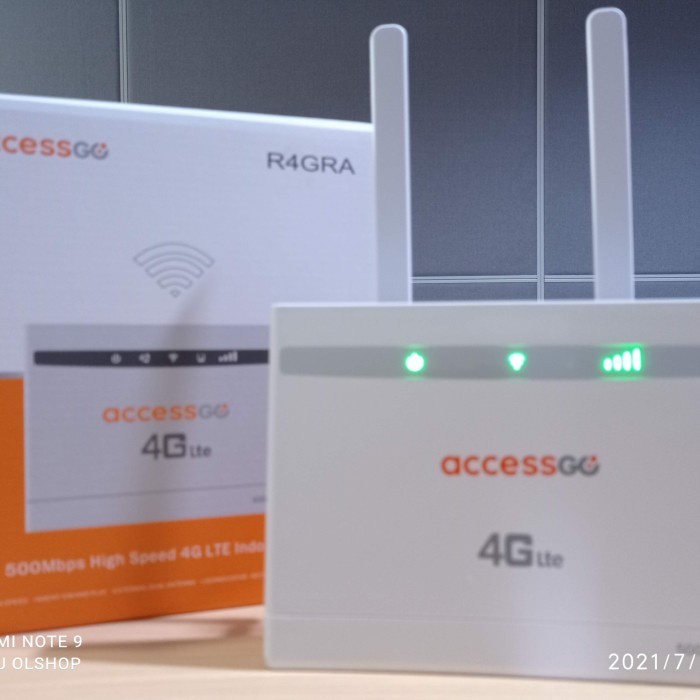 AccessGo Router 4G 2 Antena R4GRA model B315 500MBPS External Antena White
