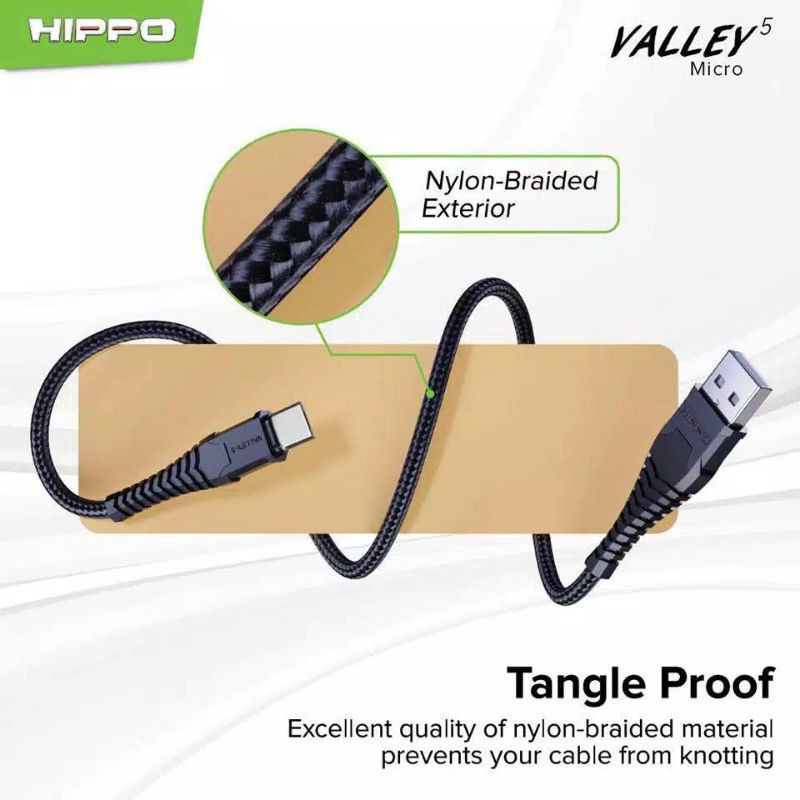 Hippo Valley 5 USB Type C, Lightning &amp; Micro