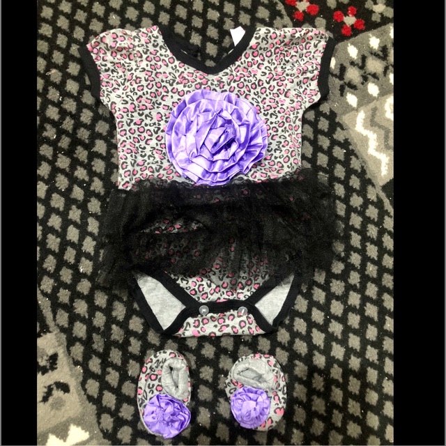 preloved tutu jumper jumpsuit dress leopard set sepatu shoes pakaian baju bayi anak perempuan