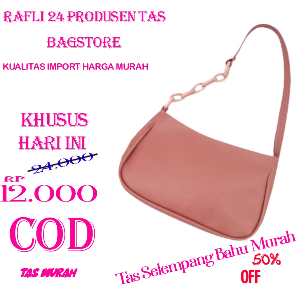 Tas Retro Rantai Selempang Wanita Shoulder Bag Wanita Tas Bahu tas rantai wanita bahu murah kekinian