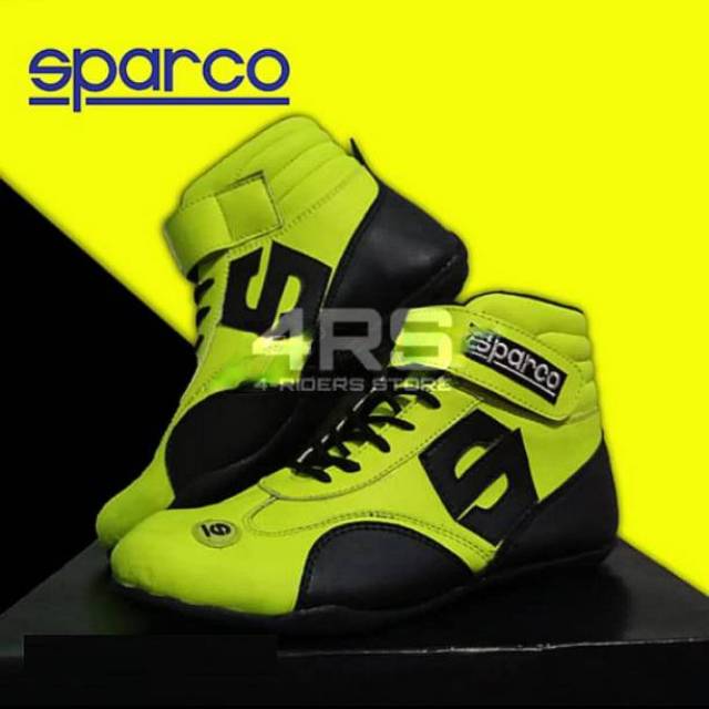 Sparco Sepatu Drag Sport Racing & Touring Casual Warna Stabilo