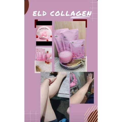 READY  ORI 100% 60gr /ELD COLLAGEN 60gr Strawberry Drink/susu pemutih dan pelangsing/Aman Buat Bumil