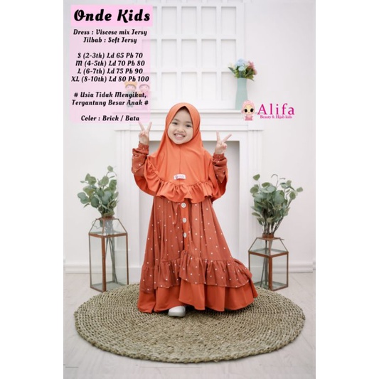 Onde kids gamis by Alifa