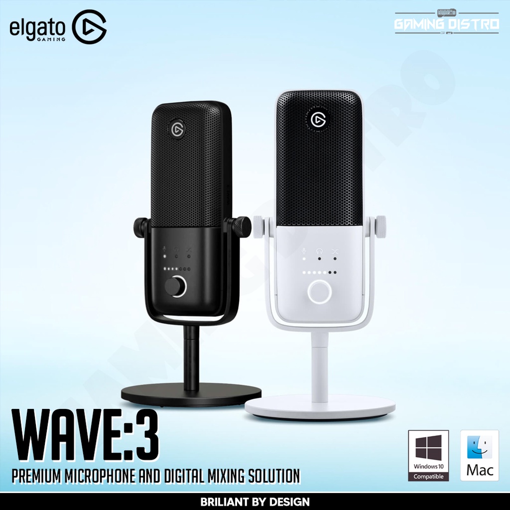Microphone Condenser Elgato Wave:3 - Wave 3 Premium USB Condenser