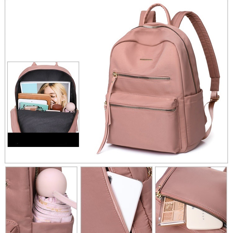 TAS RANSEL WANITA KOREA ANTI AIR PREMIUM PINK SAHAYA TA481P3 BACKPACK IMPORT BESAR CEWEK GENDONG PUNGGUNG SEKOLAH KULIAH KERJA BATAM REMAJA KEKINIAN