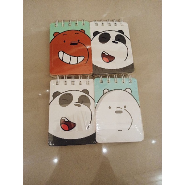 

MINISO we bare Bears small wirebound book buku tulis series we bare Bears