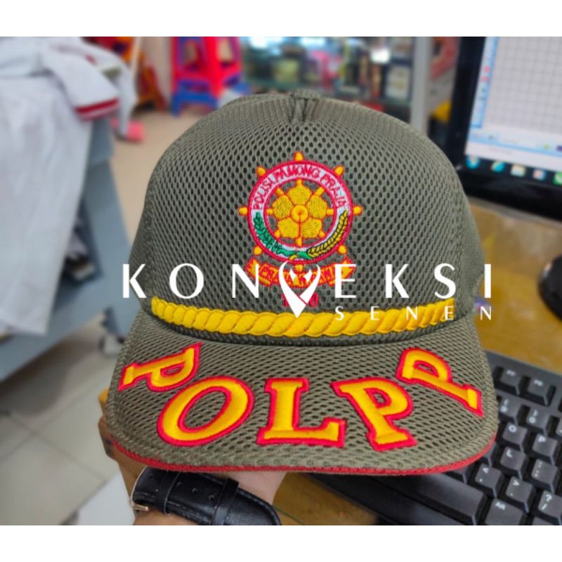 TOPI POL PP TERBARU KHAKI