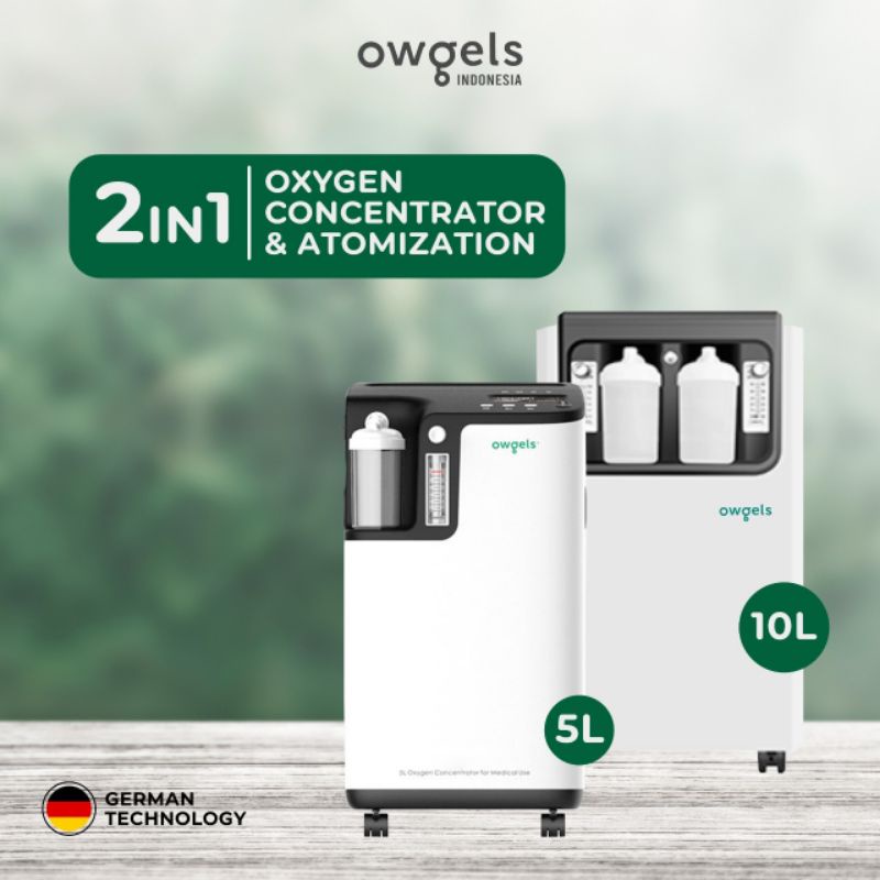 Owgels Oxygen Concentrator. Mesin penghasil oksigen kapasitas 5L dan 10L.