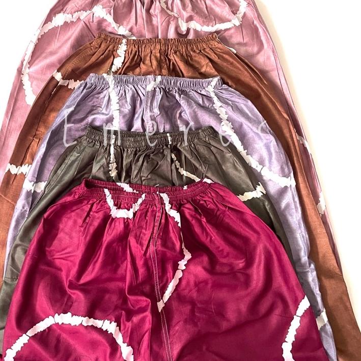 Model Baru Celana Tidur Panjang Wanita Tie Dye Kain Katun Rayon Bali Kolor Jumbo Cocok Untuk Celana 
