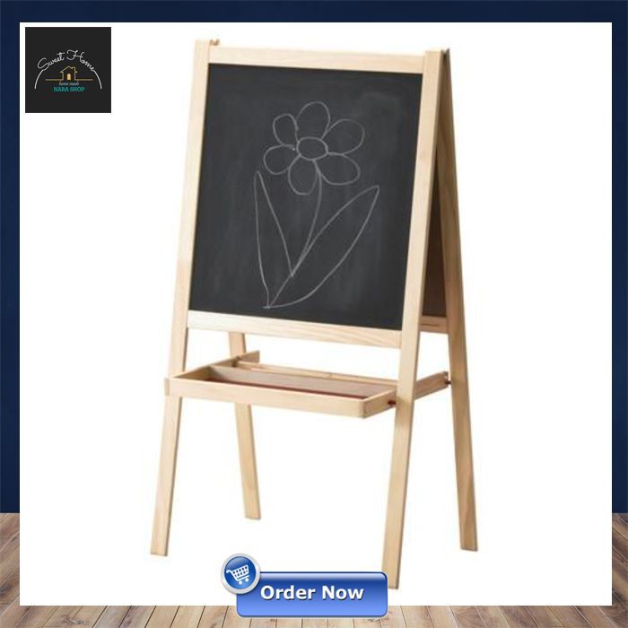 IKEA MALA, Papan Tulis, Kayu Lunak, Putih Papan Kapur Tulis Kecil  IK 228