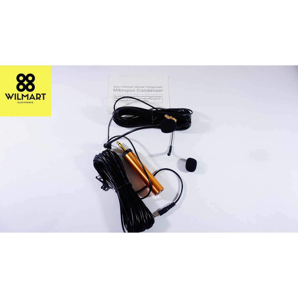 [✅COD] Microphone Jepit Baju - Kenwood 80D Kabel 11m x 2 Kw 80D