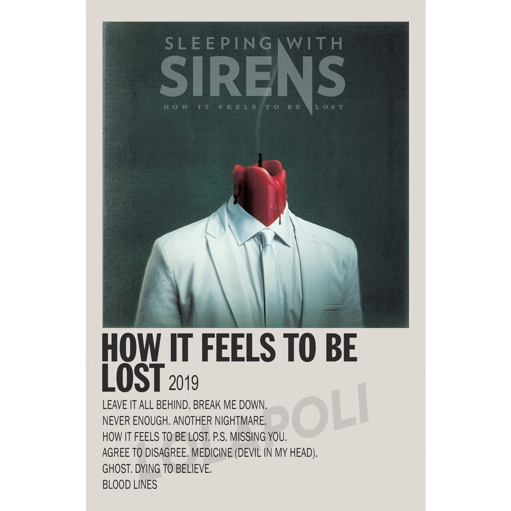 Poster Cover Album How It Feels To Be Lost - Sleeping With Sirens