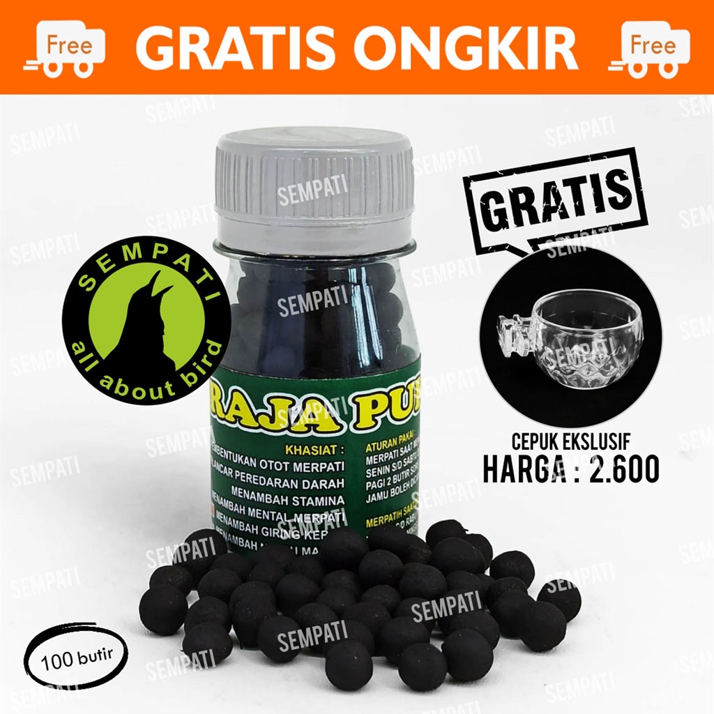 ISI 100 BUTIR JAMU MERPATI RAJA PUKUL-JAMU MERPATI BALAP-MERPATI KOLONG-MERPATI TINGGI VTRPK