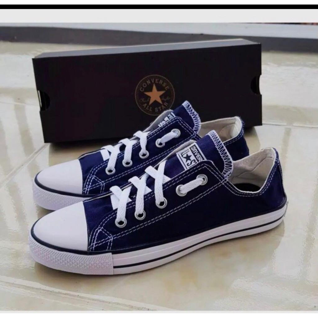 (2PCS = 1KG) COD SEPATU PRIA CASUAL CONVERSE LOW ALLSTAR CLASSIC MAROON HITAM NAVY ABU PUTIH KUNING-NAVY