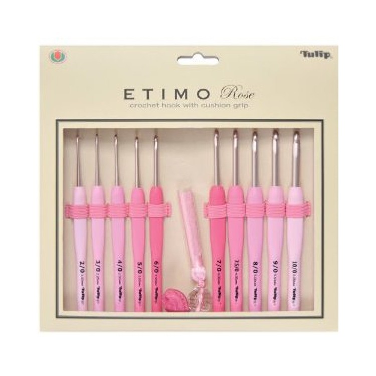 Hakpen - Jarum Rajut - Tulip - ETIMO Rose Pink - Set