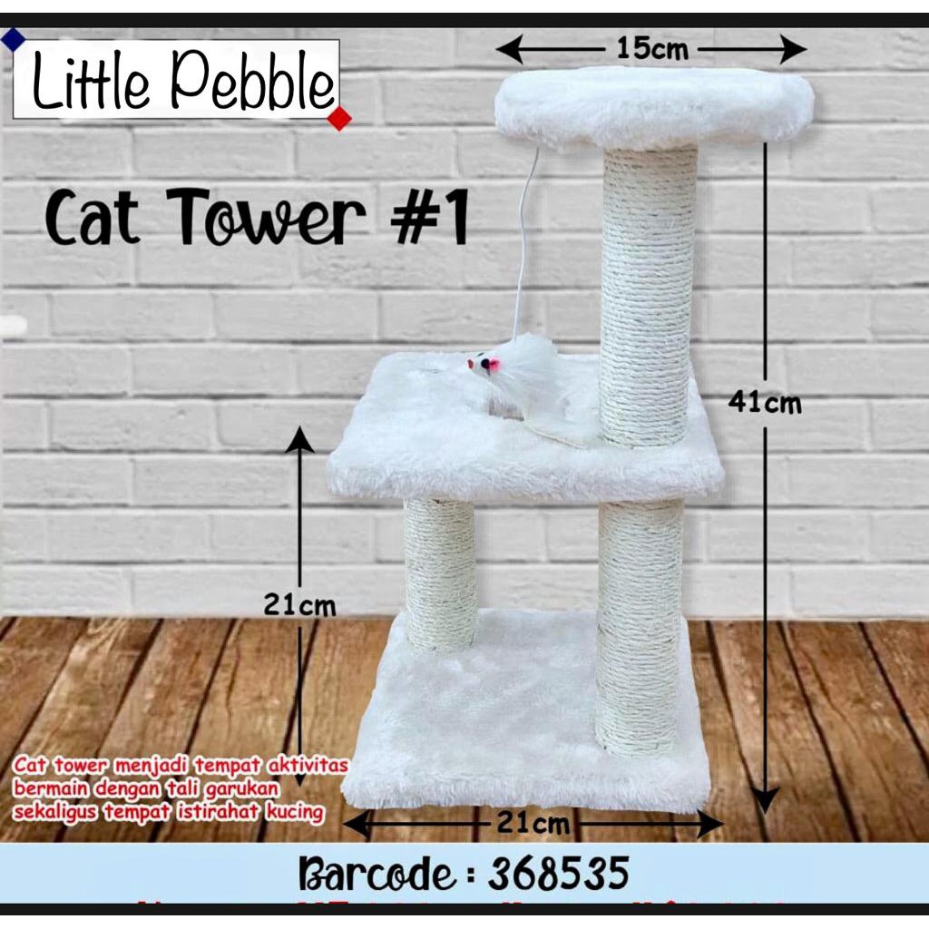 368535 Cat Tower #1 Mainan Garukan Cakaran Kucing 2 Tingkat