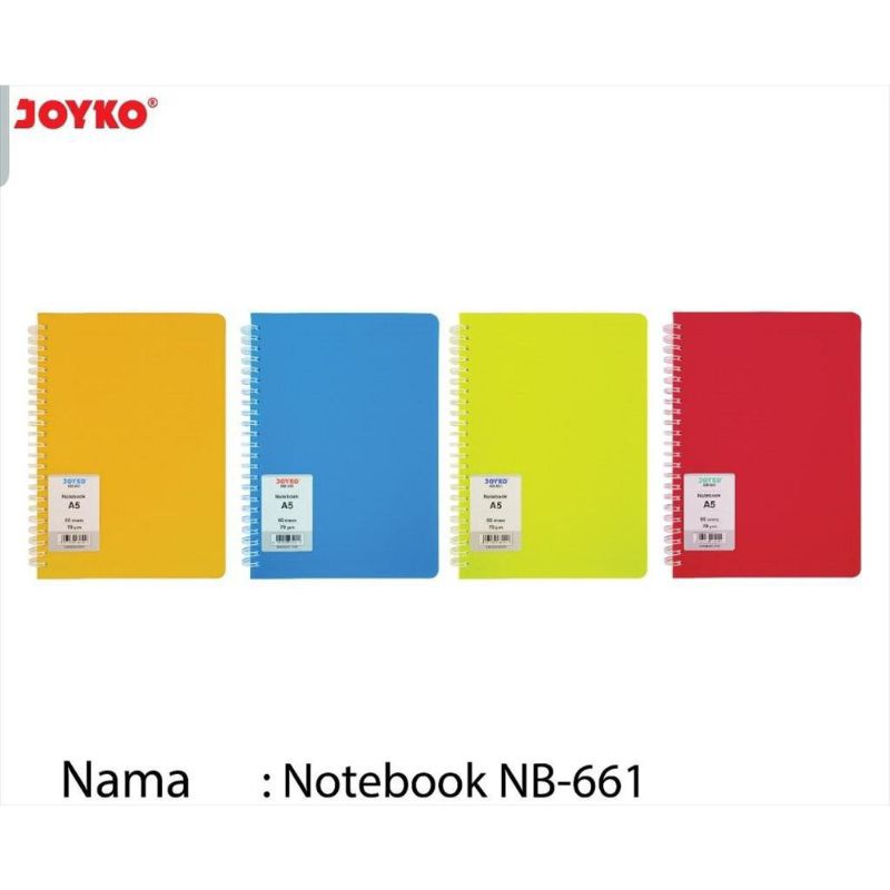 

NOTEBOOK SPIRAL A5 JOYKO NB-661 | BUKU CATATAN BERGARIS WARNA NEON | 60 LEMBAR | 70 GSM | BUKU DIARY | AGENDA JOYKO