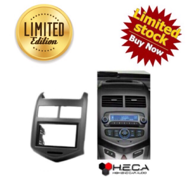 Frame OEM-fit Audio Double Din Head Unit Tape Mobil CHEVROLET AVEO 2011