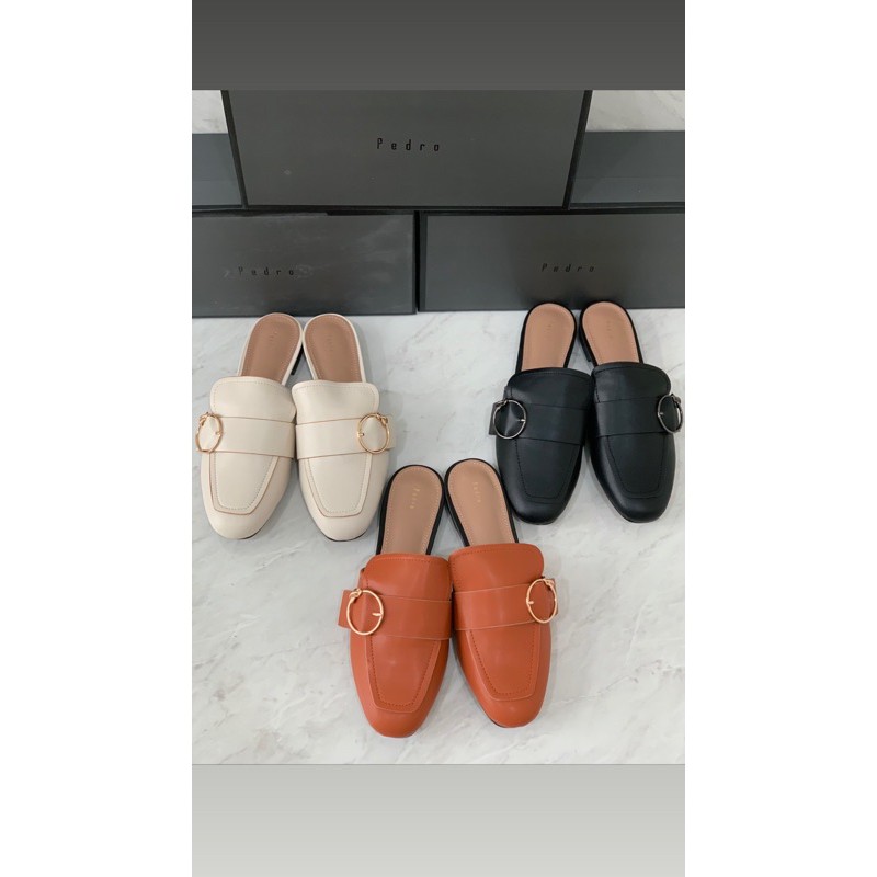[7.7 Boombastis Sale⚡] - SEPATU SHOES WANITA PDR PS027 MULES  PREMIUM IMPORT