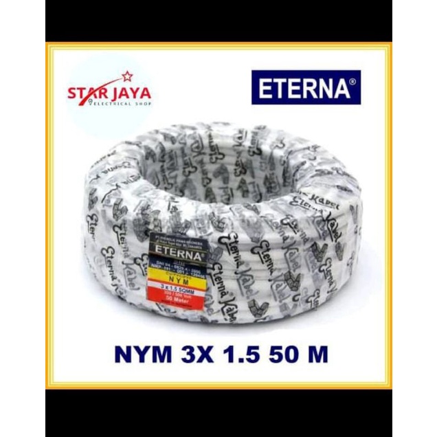 ETERNA KABEL NYM 3X1,5 perMeter - SNI LMK ORIGINAL ORI - 3X1,5 permeter