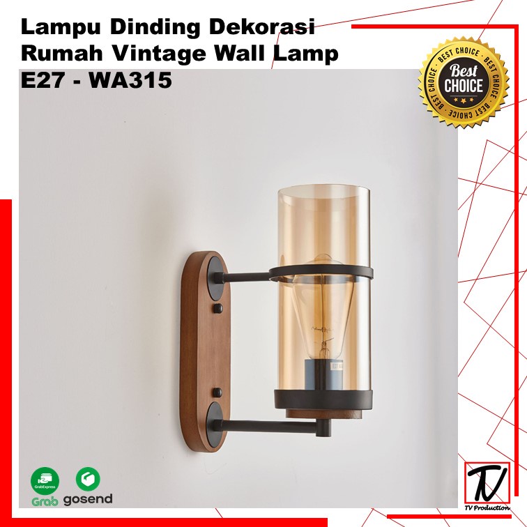 Lampu Dinding Dekorasi Rumah Vintage Wall Lamp / Lampu Penghias Ruangan