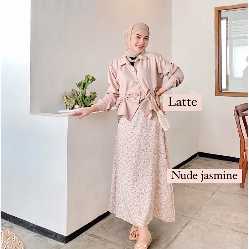 Haera Shirt By Boonaa | Blouse Wanita | Blouse Serut | Atasan Wanita | Kemeja Wanita | Kemeja Serut