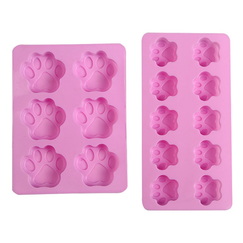 SIY  Cat Paw Footprint Mold Biscuit Cutting Module for Chocolate Candy Ice Cube Dog Treatsinteresting Biscuit Baking Mold