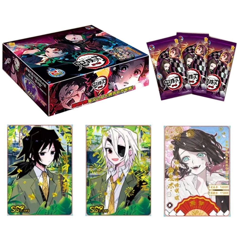 [Elegan] Kartu Demon Slayer Hadiah Natal Board Game Hadiah Keluarga Mainan Anak Kartu Langka TCG Game