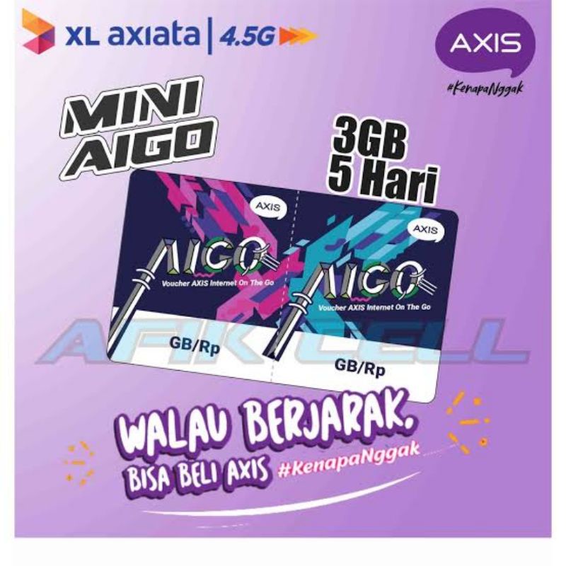 Voucher Axis 3GB 5hari